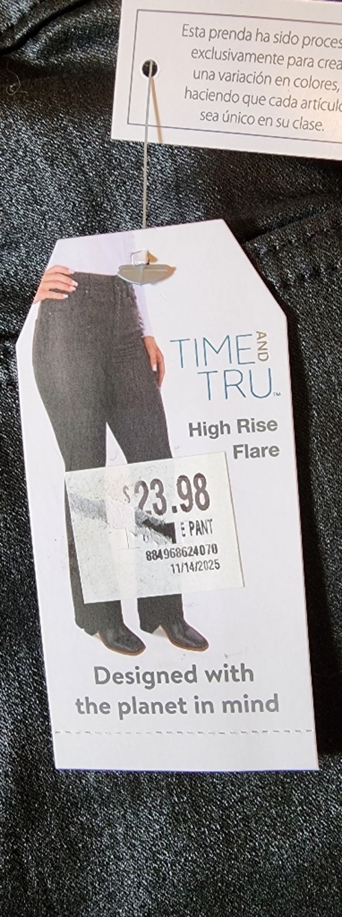 NWT High-Rise Flare Black Professional Casual Eco Pant - Picture 7 of 8